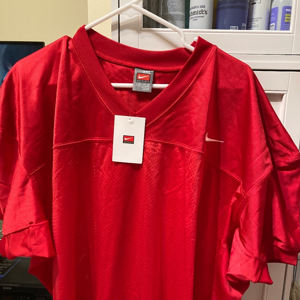 Brand new red Nike red football jersey 3X tags attached